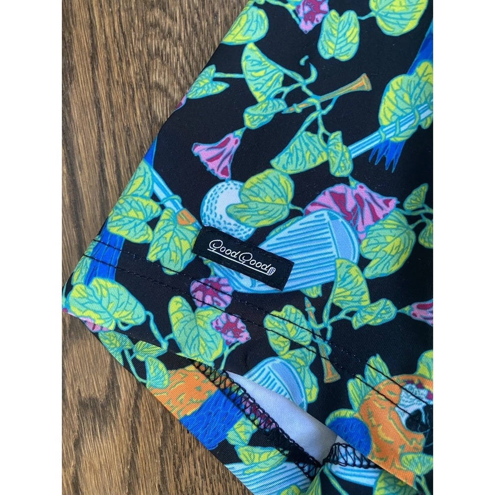 Good Good Golf Mens Short Sleeve Performance Polo Large Birds & Bogeys Tropical - Picture 4 of 7